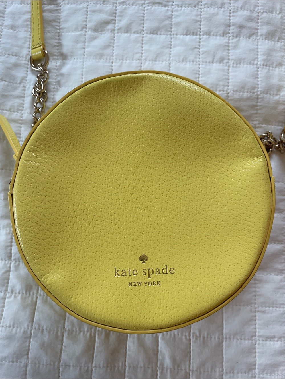 kate spade Yellow Lemon Slice Crossbody - Round Glitter Shoulder Bag - Picture 2 of 4